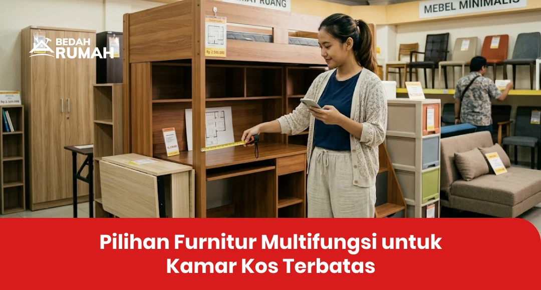 Pilihan Furnitur AMultifungsi untuk Kamar Kos Terbatas